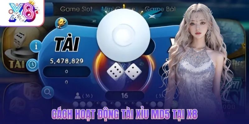 Cách hoạt động tài xỉu MD5 tại X8