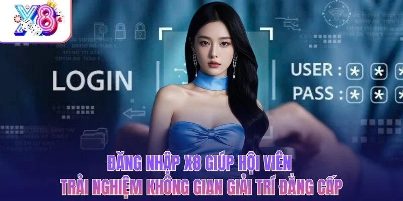 Đăng nhập X8 giúp hội viên trải nghiệm không gian giải trí đẳng cấp