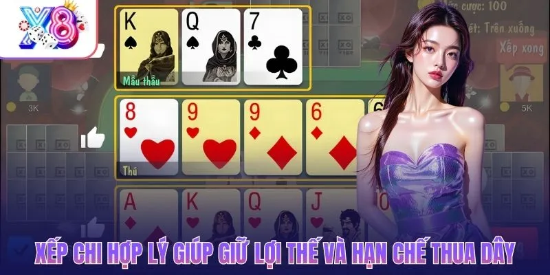 Xếp chi hợp lý giúp giữ lợi thế và hạn chế thua khi đánh mậu binh